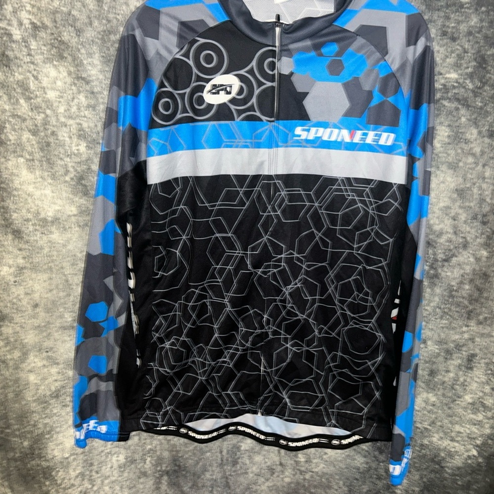 SPONEED Geometric Cycling Jersey